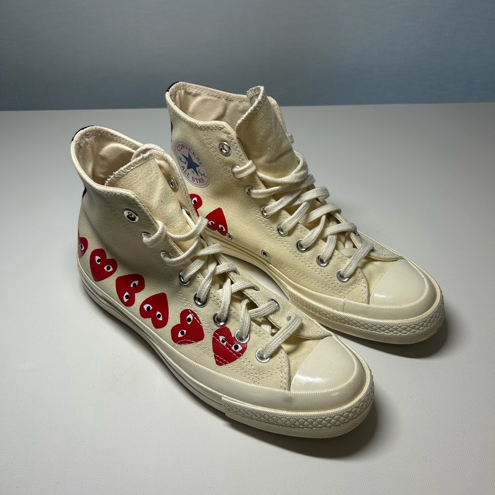 Comme des Garcon Converse - cream/off-white color
